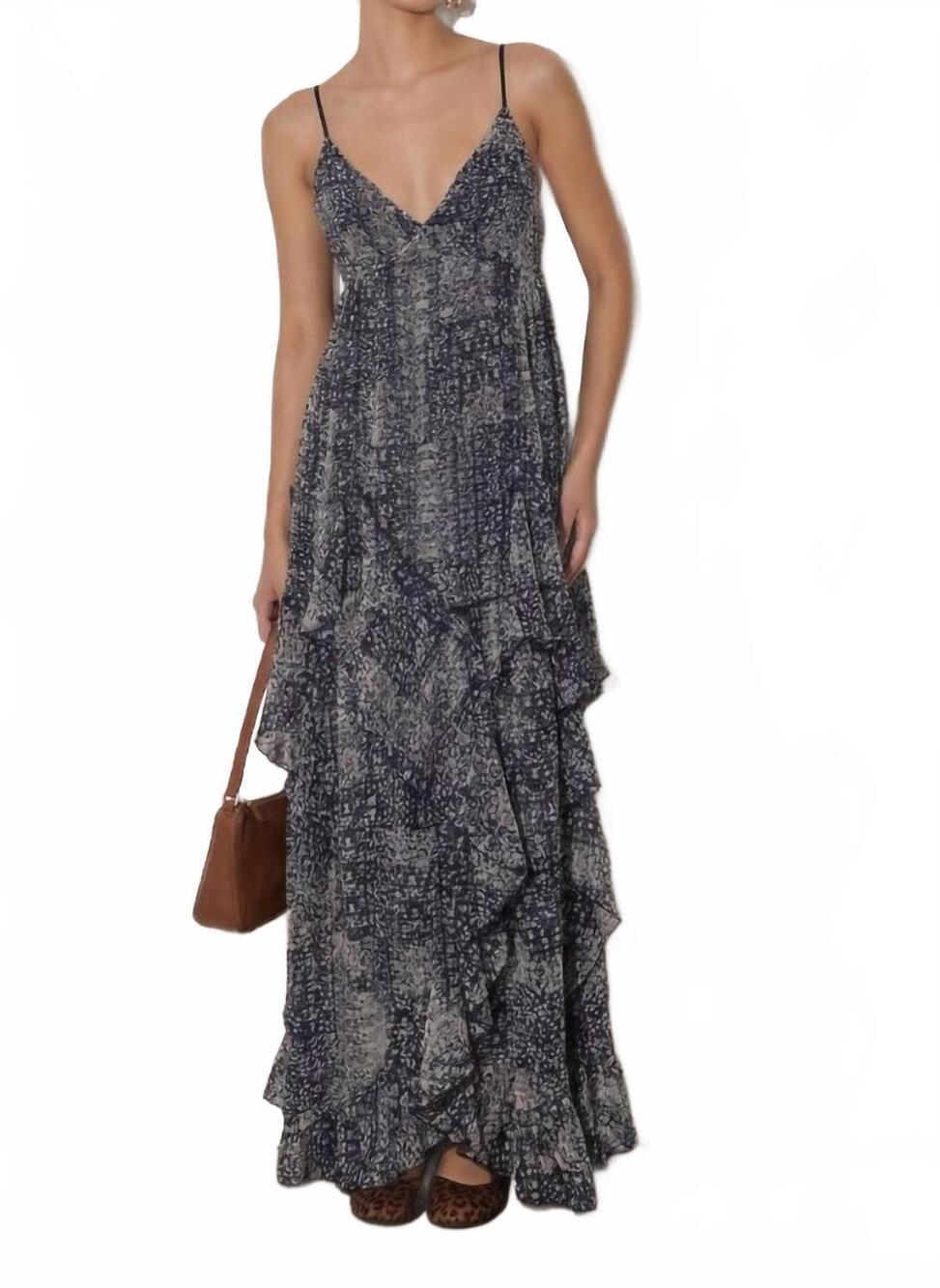 NEW RESET BY JANE floral maxi dress in midnight